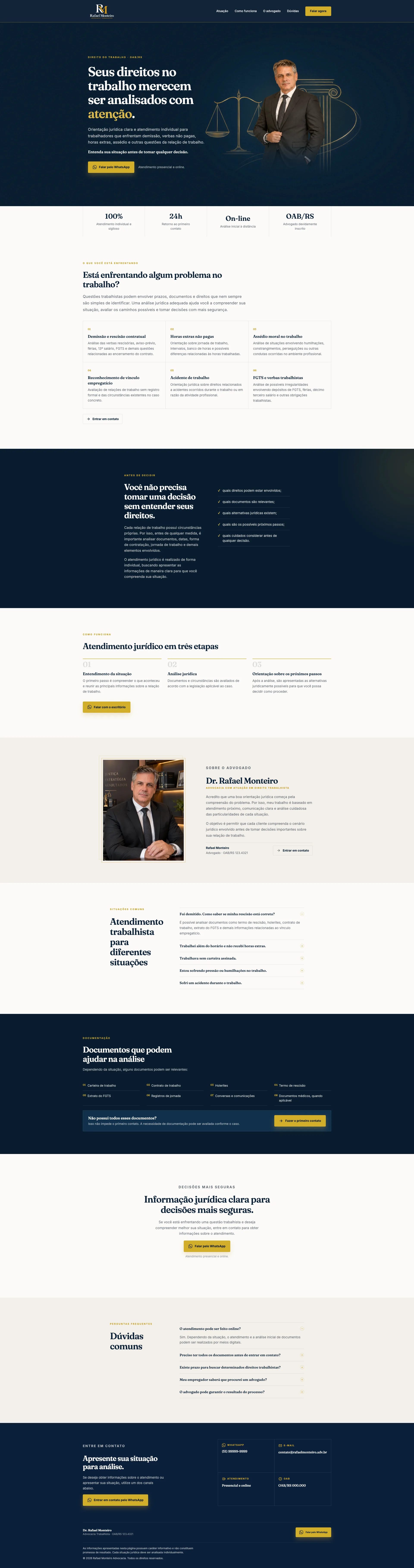 Projeto de landing page para advocacia